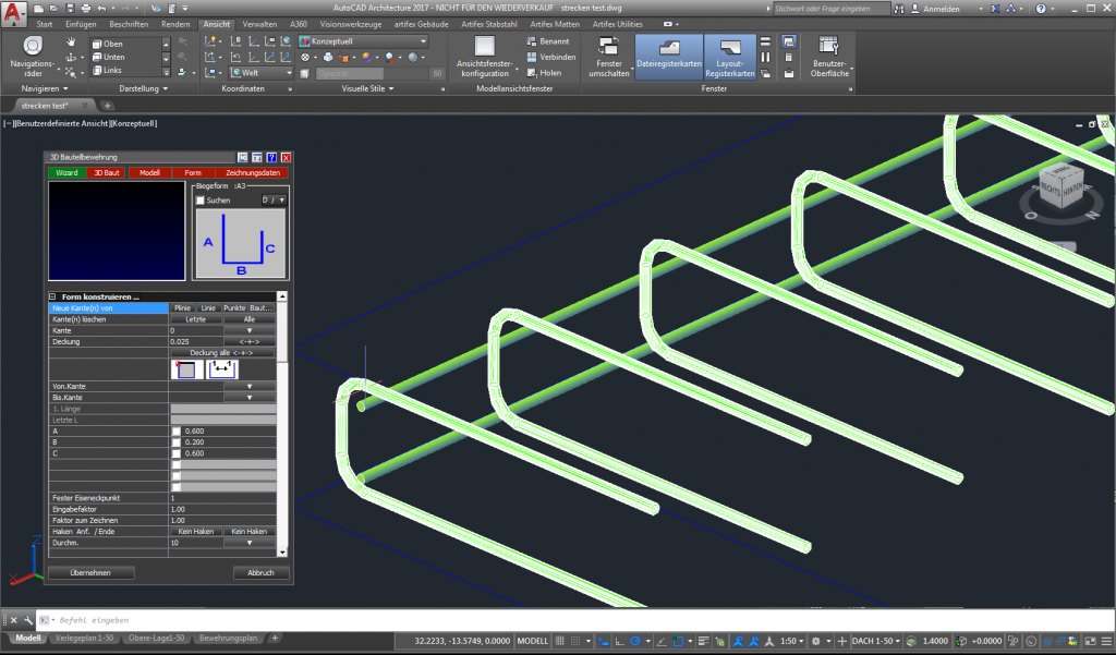 CAD 2D / 3D Bewehrung. CAD Reinforcement